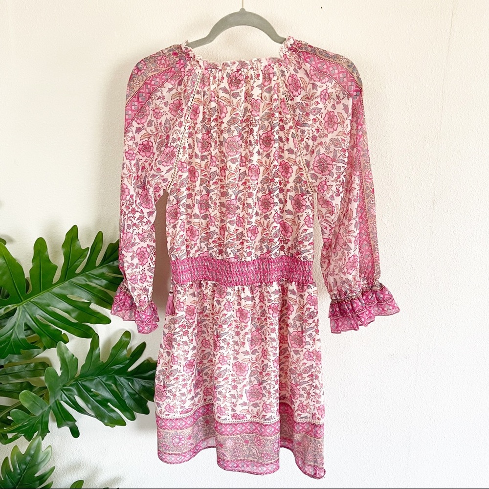 Anthropologie Love the Label Love Sam Tippy Border Print Dress - Picture 3 of 9